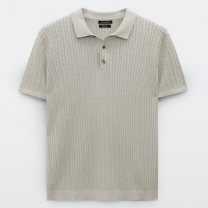 Anpassad designer Summer Short Sleeve Knit Pullover Cotton Men \\\\\\\\ \'s tröjor